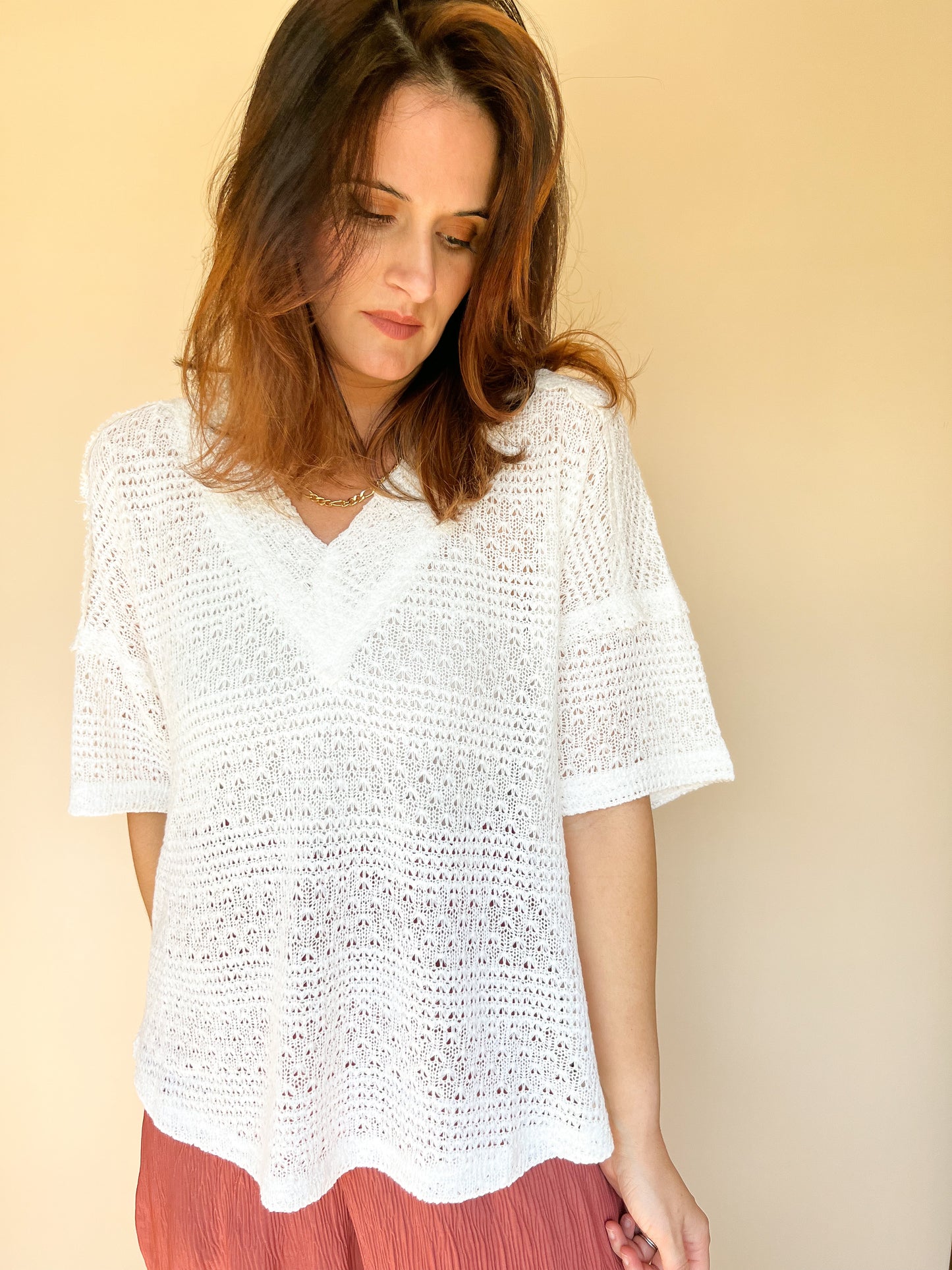 Crochet Slouch Shirt